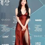 Mun Ka-Young Di Baeksang 2026: Gaun Merah Memikat Mata