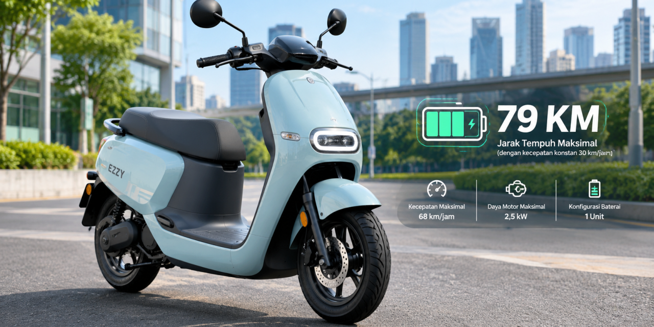 Makin Menarik! Gogoro EZZY Bisa Tempuh 79 Km Sekali Cas