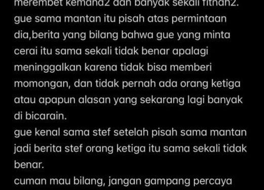 Nino Fernandez: Masa Lalu! Tudingan Red Flag Bikin Gerah